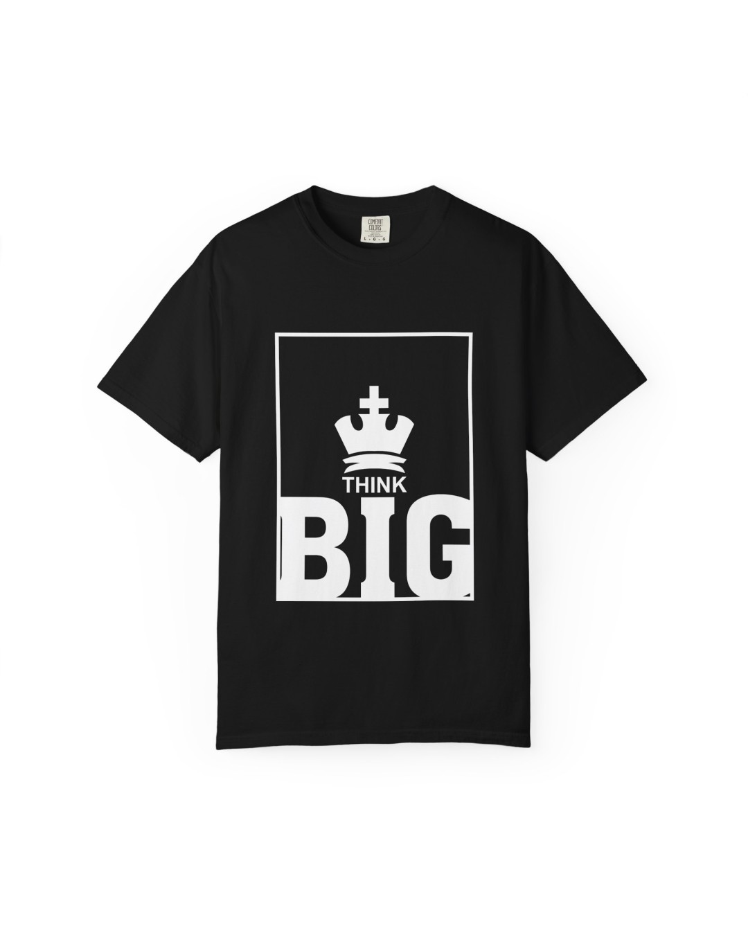 Hellknit Women Pure Cotton Drop Shoulder, Oversized Tshirt, with Print Think BIG- Pack of 1