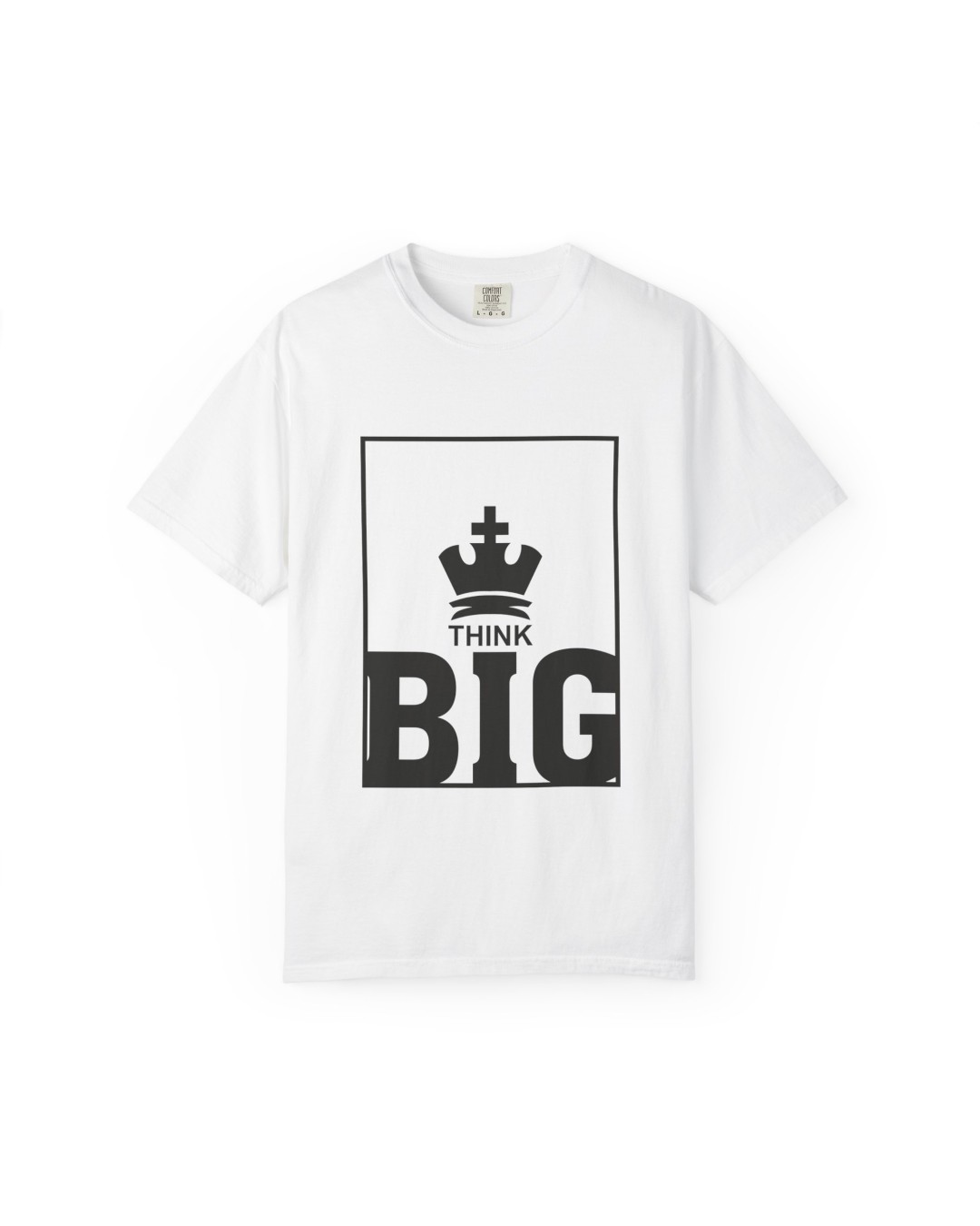 Hellknit Women Pure Cotton Drop Shoulder, Oversized Tshirt, with Print Think BIG- Pack of 1