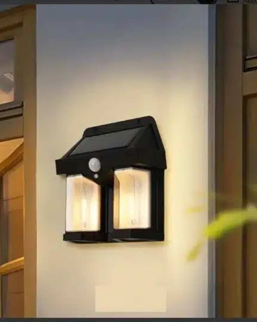 Double Lamp LED Solar Lamp Set, Waterproof Up-Down Luminous Light for Outdoor (Pack of 1)