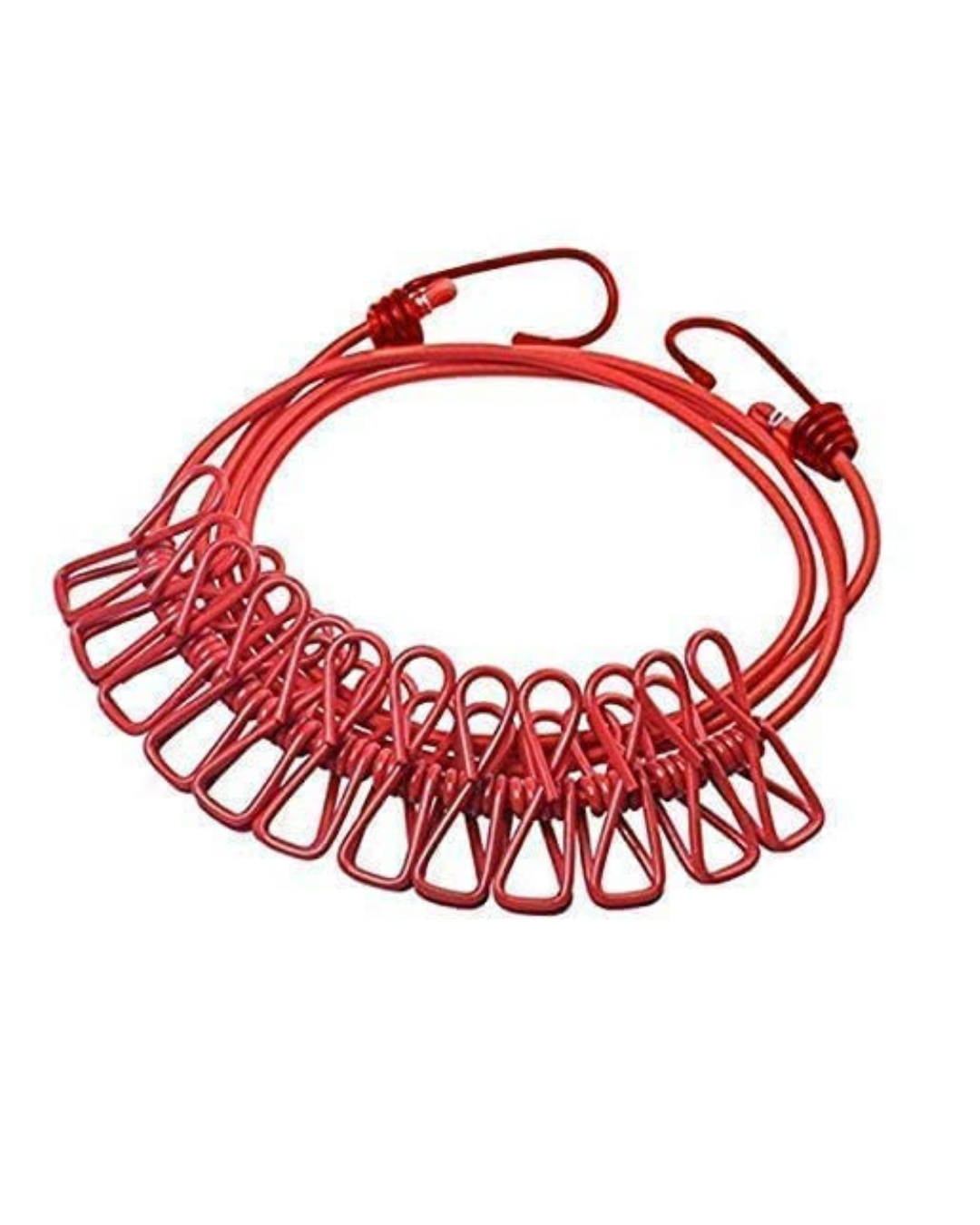 Portable Laundry Drying Hanger Rope Clips, Space Saving, Windproof & Travel Friendly Hanger (12 Clips )