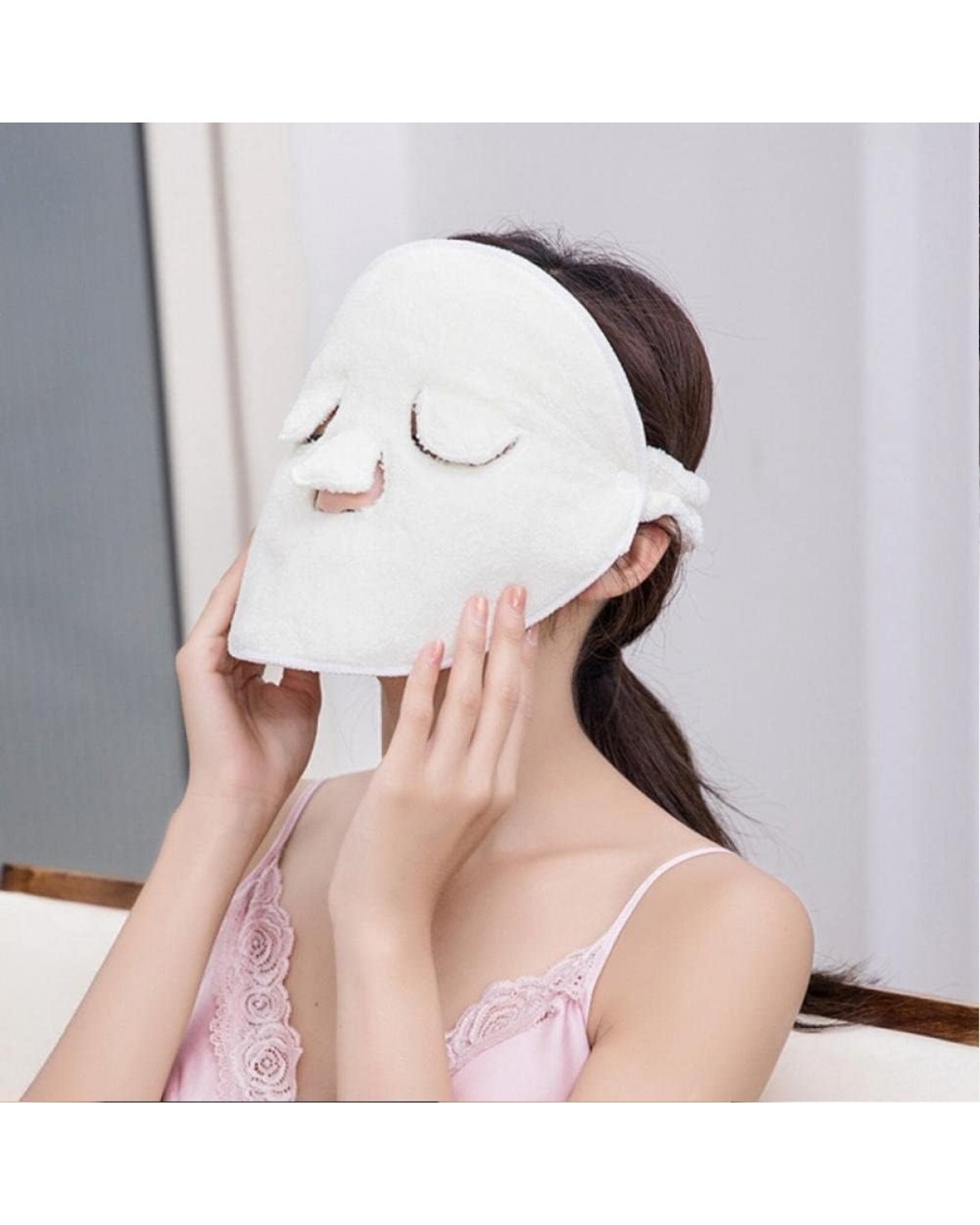 Compact Hot Compress Face Towel – Soft Reusable Facial Compress Cloth for Spa, Skincare & Relaxation (Pack of 2)