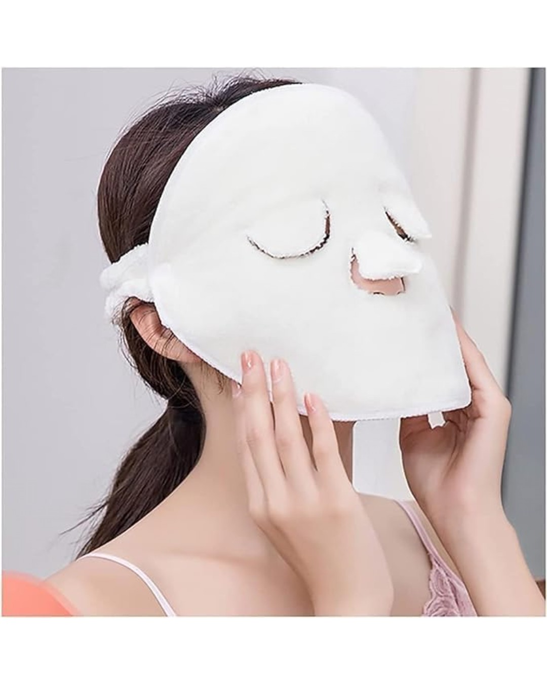 Compact Hot Compress Face Towel – Soft Reusable Facial Compress Cloth for Spa, Skincare & Relaxation (Pack of 2)