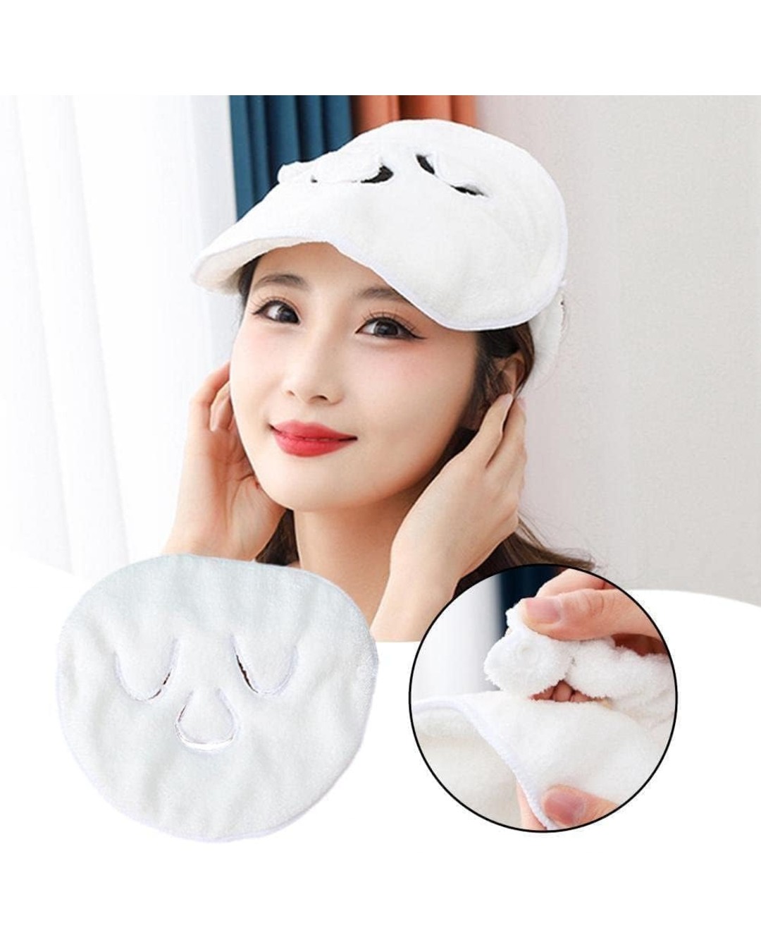 Compact Hot Compress Face Towel – Soft Reusable Facial Compress Cloth for Spa, Skincare & Relaxation (Pack of 2)