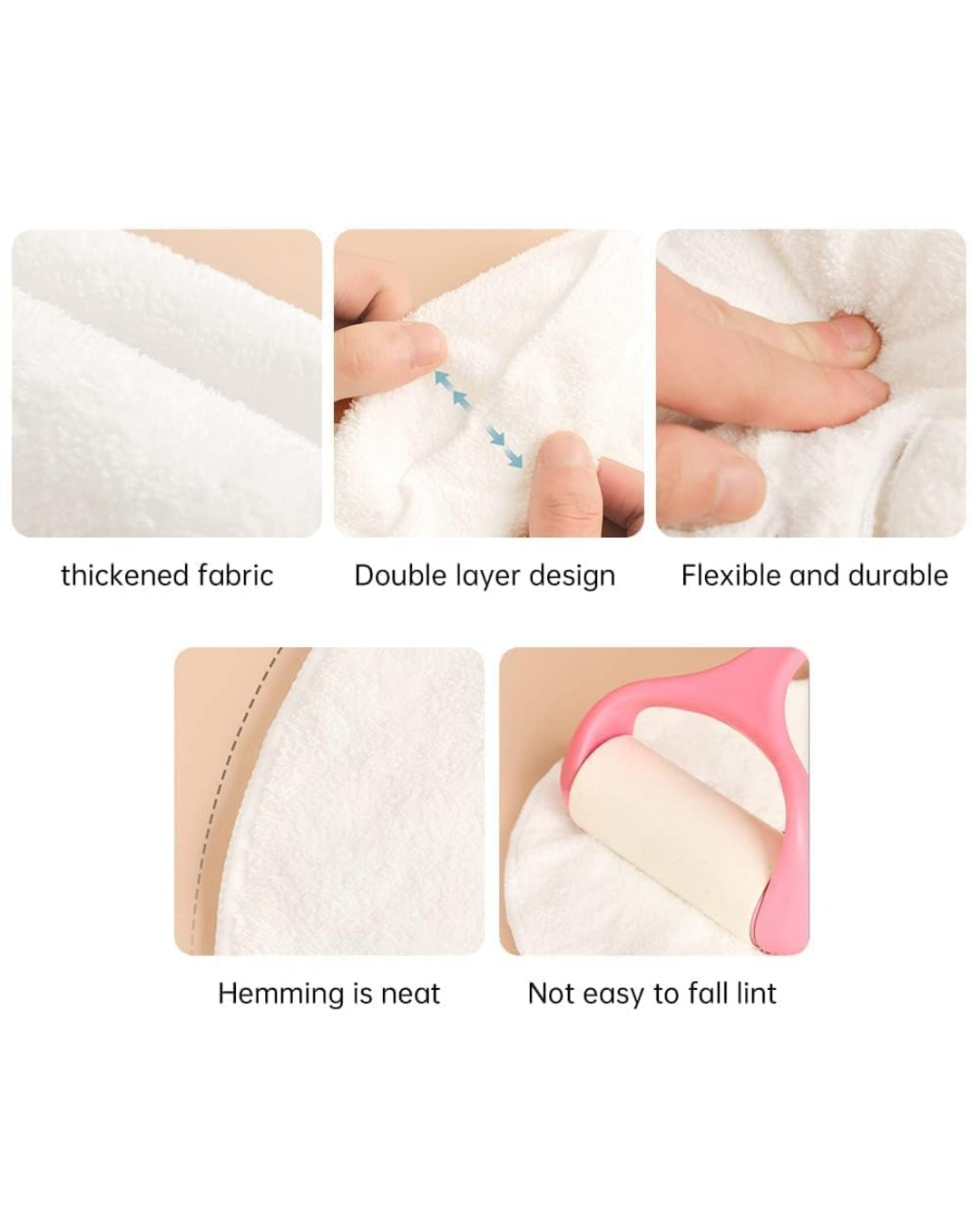 Compact Hot Compress Face Towel – Soft Reusable Facial Compress Cloth for Spa, Skincare & Relaxation (Pack of 2)