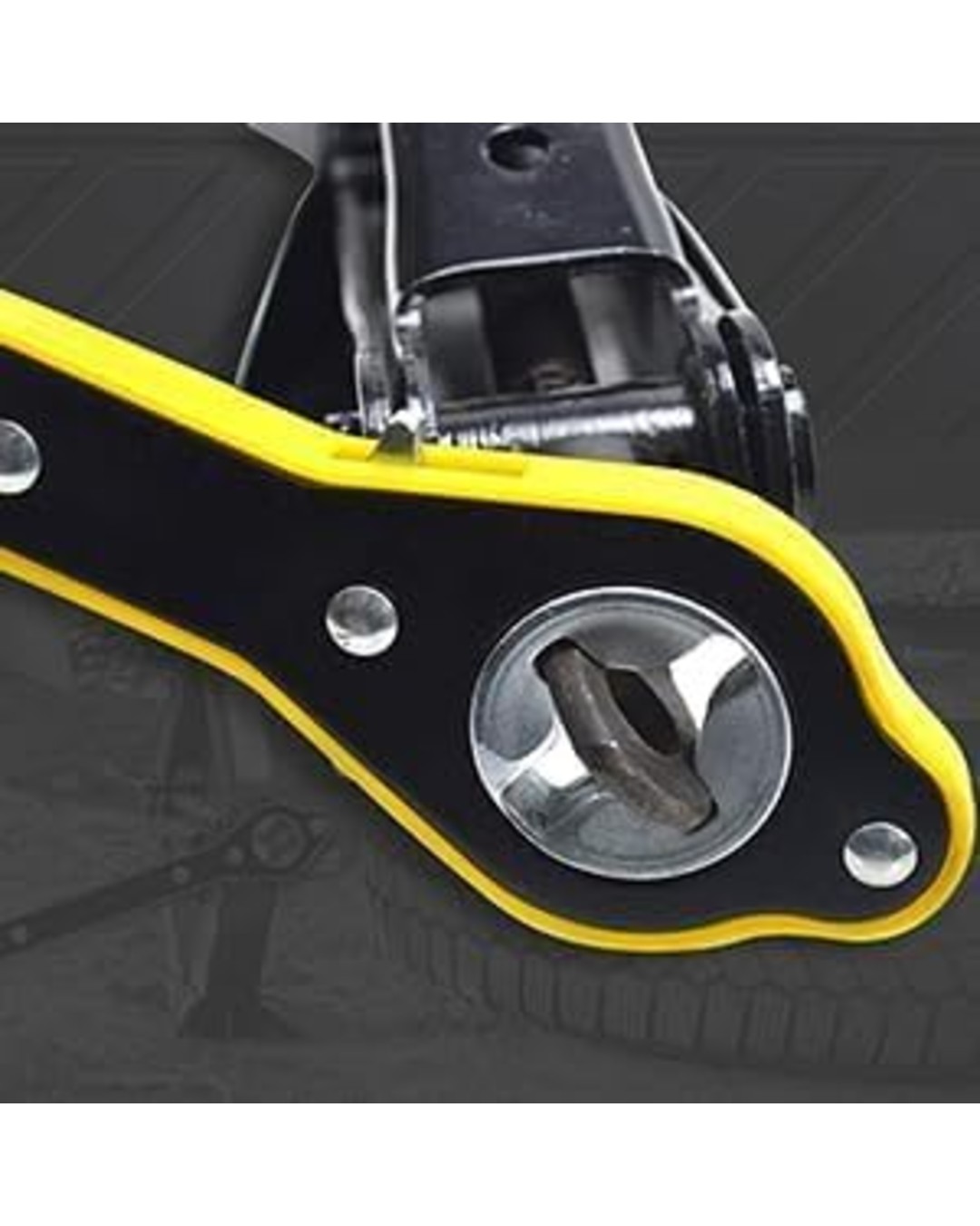 Auto Labor-Saving Jack Ratchet Wrench with Long Handle, Car Jack and Lug Wrench, Handle Scissor Jack for Motorcycle, Car, SUV(Pack of 1)