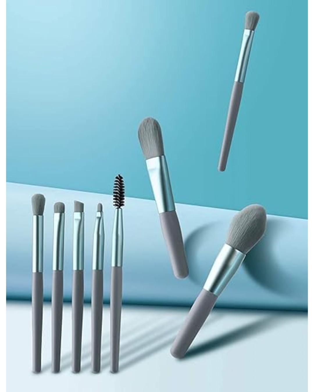 8 Pcs Makeup Brush Set – Professional Cosmetic Brushes for Foundation, Powder, Blush, Contour & Eyeshadow | Soft Bristles, Durable & Travel Friendly(Pack of 1)