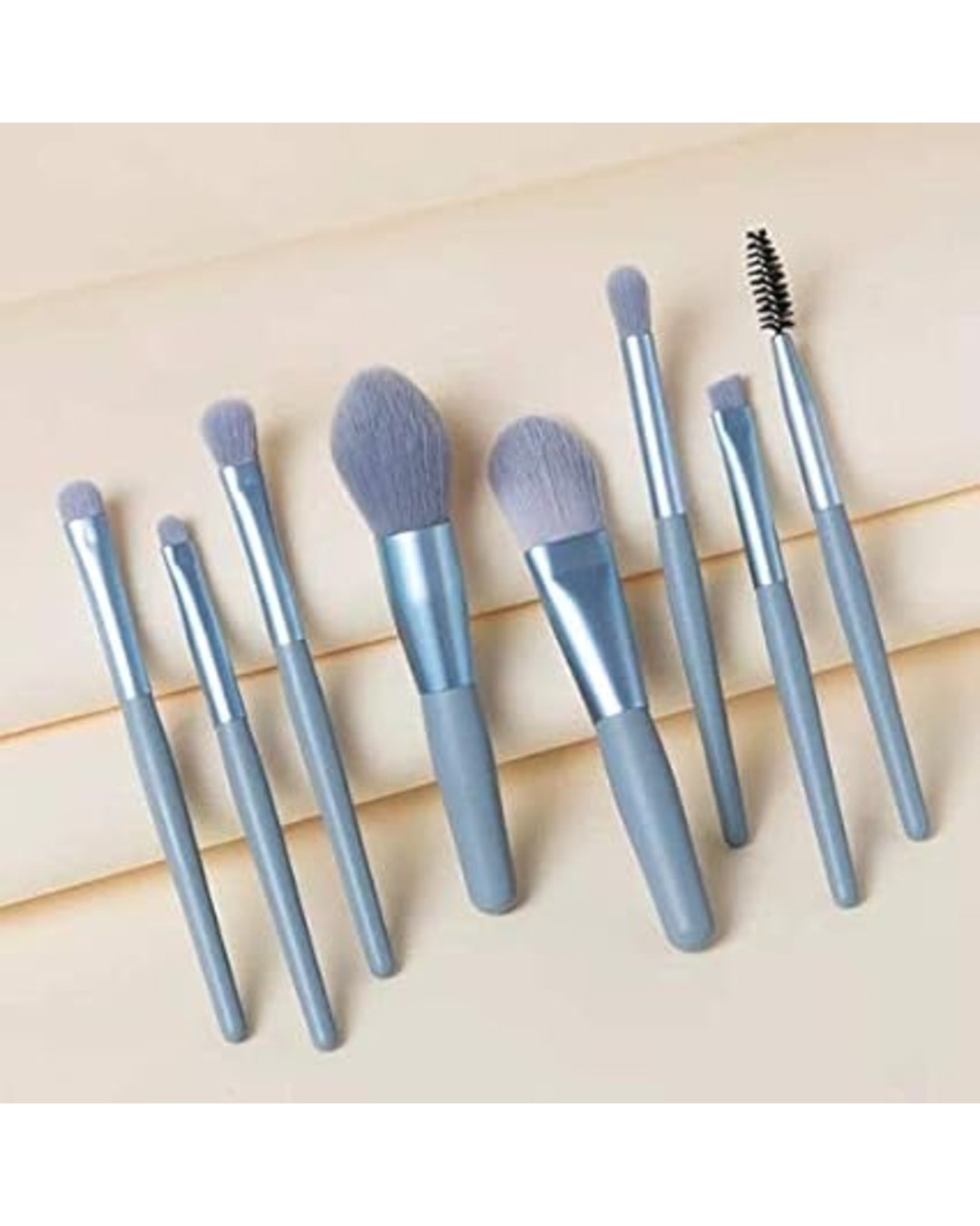 8 Pcs Makeup Brush Set – Professional Cosmetic Brushes for Foundation, Powder, Blush, Contour & Eyeshadow | Soft Bristles, Durable & Travel Friendly(Pack of 1)