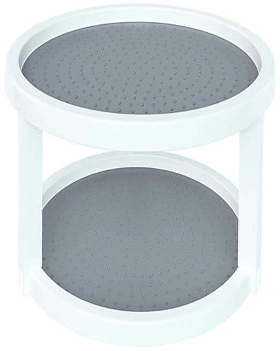 Double Layer Rotating Storage Tray | 360° Spin Organizer for Kitchen, Bathroom & Refrigerator | Multi-Purpose Space Saving Turntable(Pack of 1)