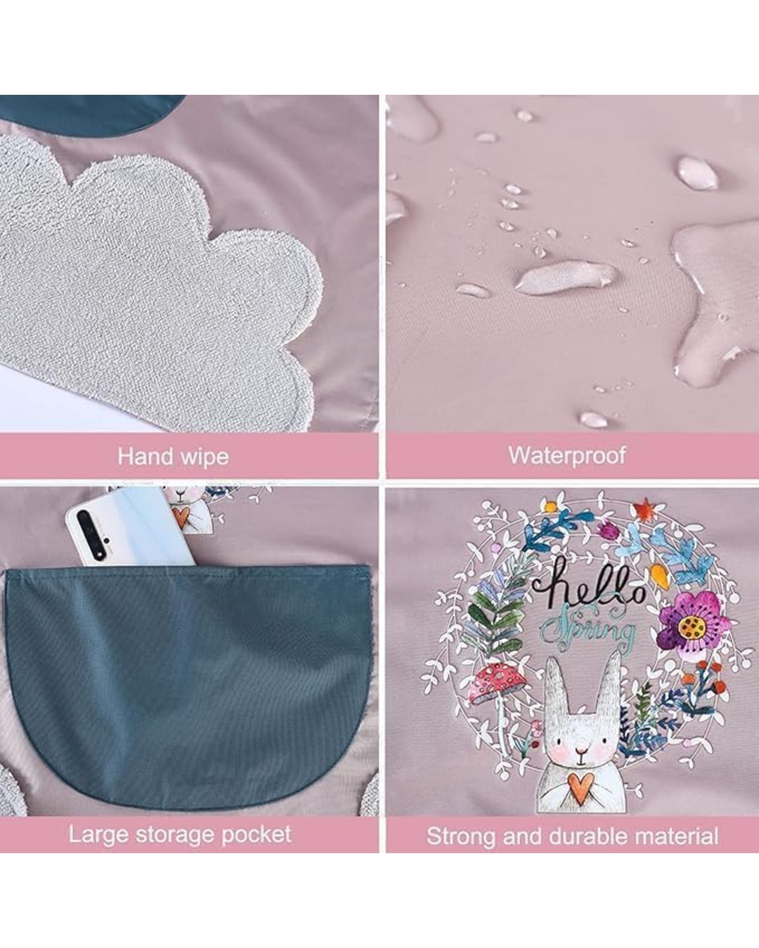 {"en":"Waterproof Kitchen Apron for Women with Built-in Hand Towel & Large Pocket | Adjustable, Comfortable & Stylish | Durable Cooking Apron for Home, Baking & BBQ (One Size Fits Most) (Pack