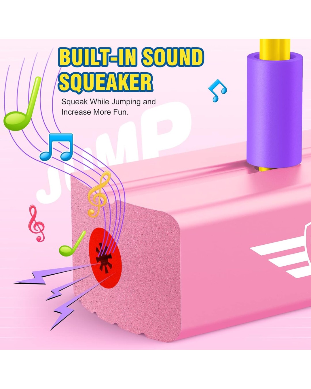 Kids Musical Jumping Stick Toy – Foam Pogo Jumper with Sound | Safe Indoor/Outdoor Fun Toy for Children (Pack of 1)