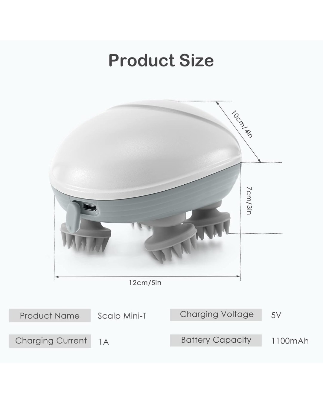 {"en":"Electric Head,Scalp Massager | Rechargeable Head Kneading Massage Machine | 3 Speed Mode Handheld.Portable,Scalp Scratcher Body Massager for Hair Growth,Deep Clean & Stress Relaxation 