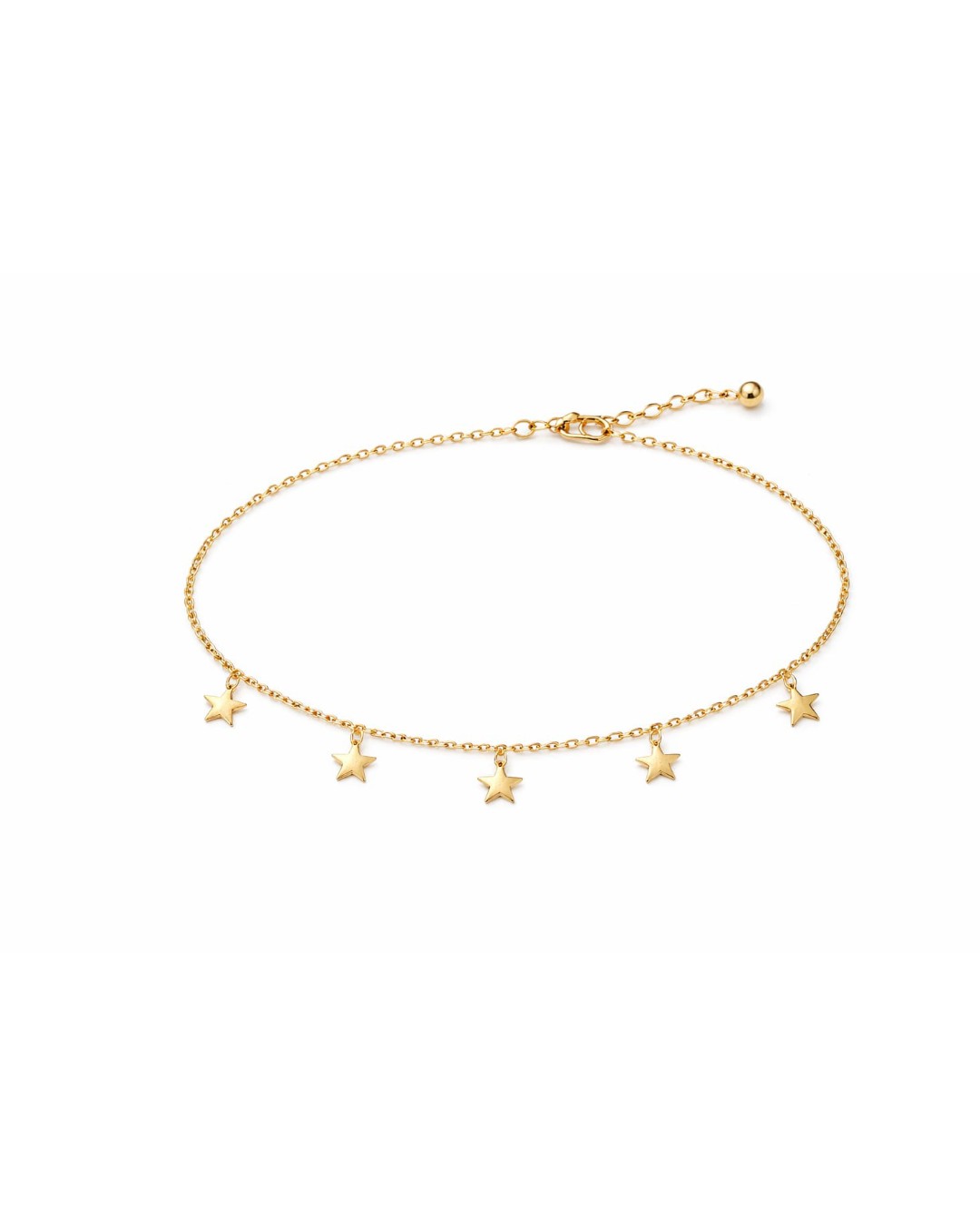 golden star beeded necklace (Pack of 1)