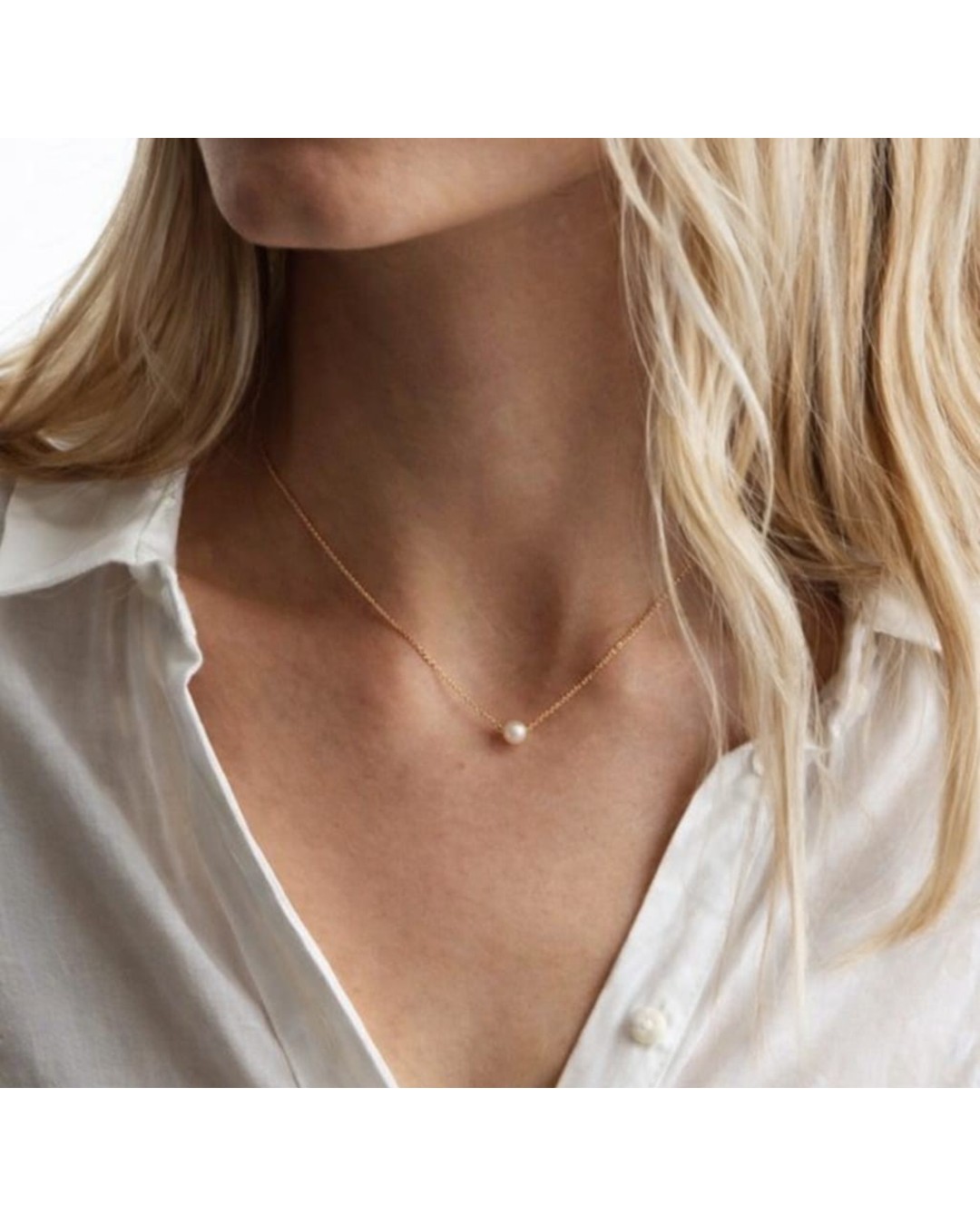 Combo of 4 Gold plated and pearl beaded necklace (pack of 4)