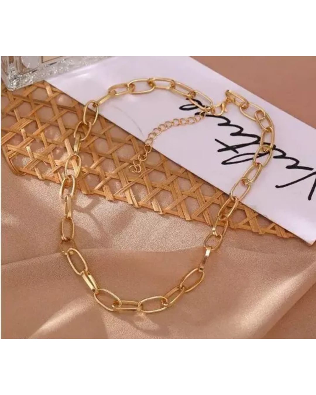Minimal Gold Link Necklace (Pack of 1)