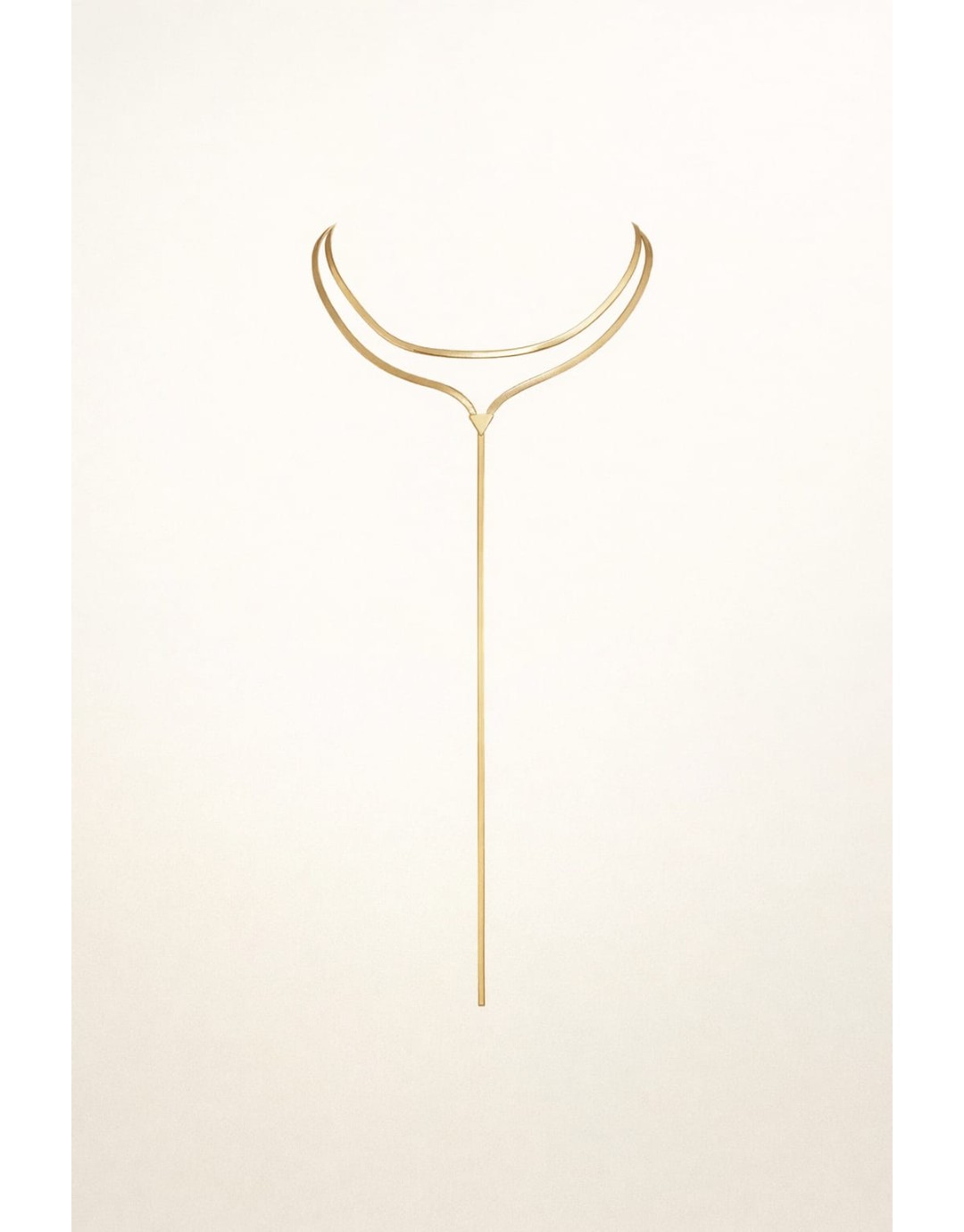 Gold Plated Layered Choker Necklace for Women (pack of 1)