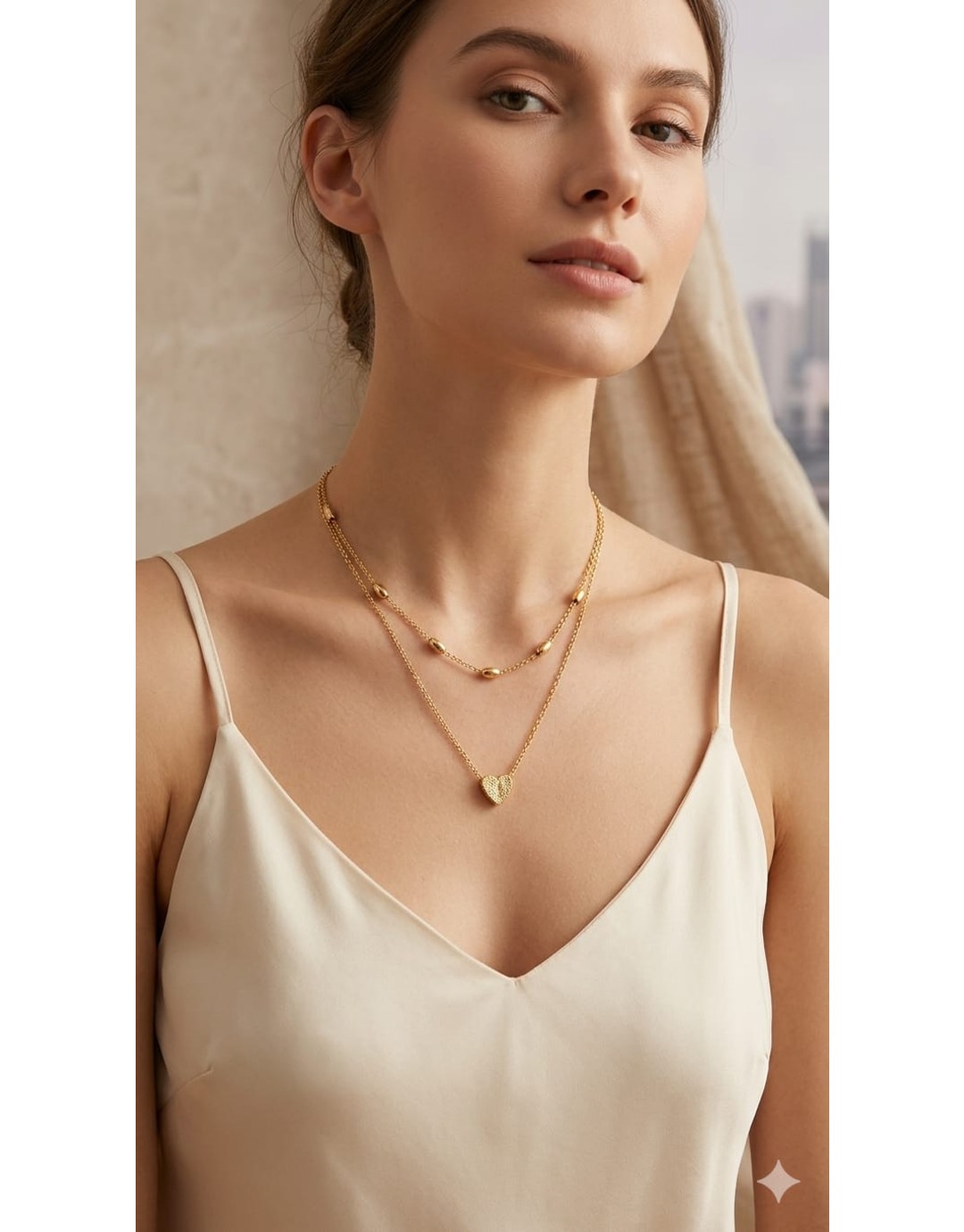 Stylish Gold Plated Pendant Necklace Combo Set for Women (pack of 1)