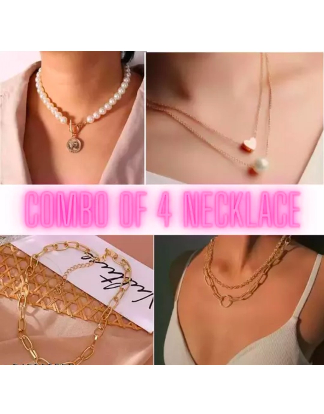 Premium-Gold-Plated-Necklace-Combo-Set-for-Women-(Pack-of-4)-Gold-4