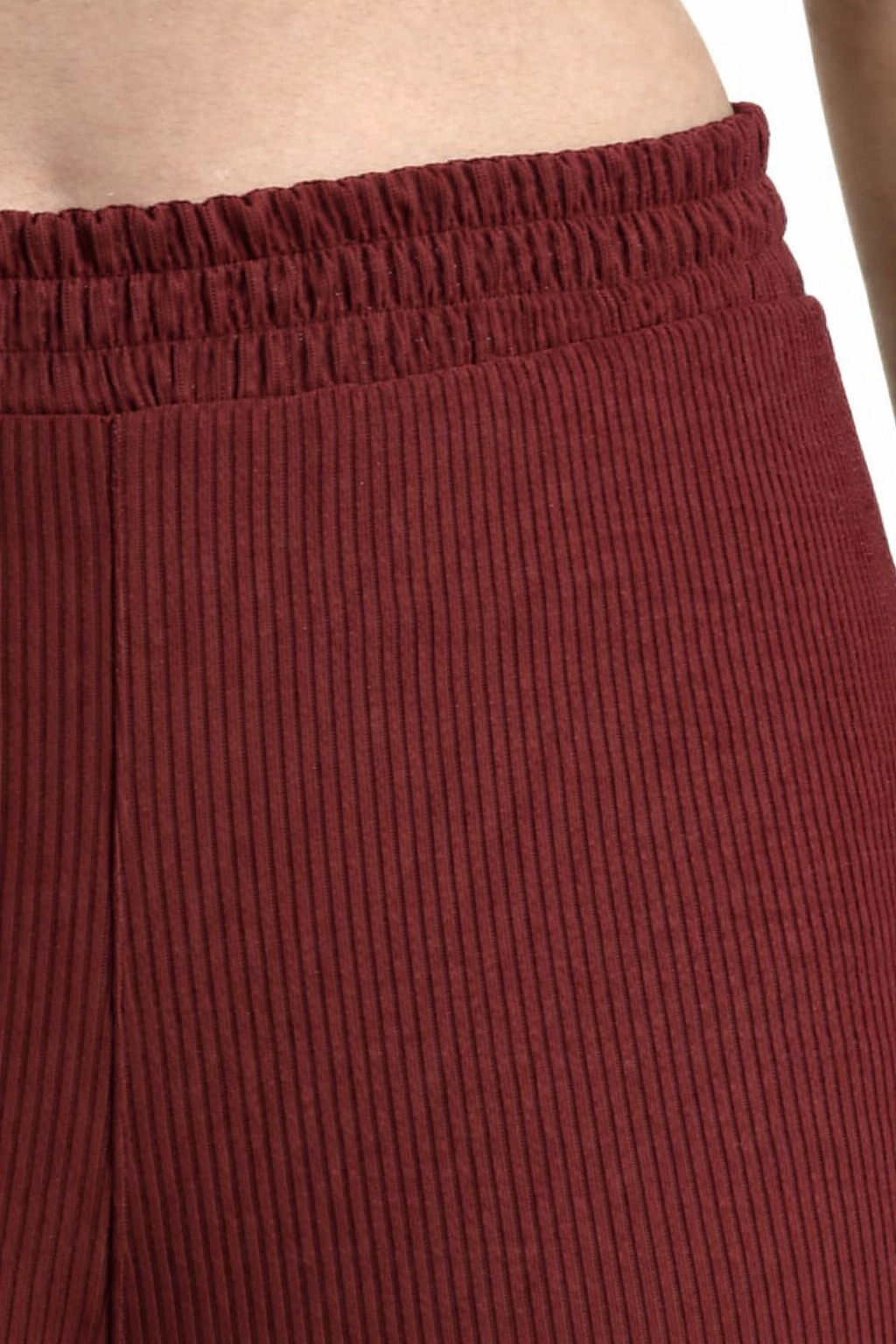 Women’s Ribbed Knit Co-ord Set (Crop Top & Culottes)(Pack of 1)
