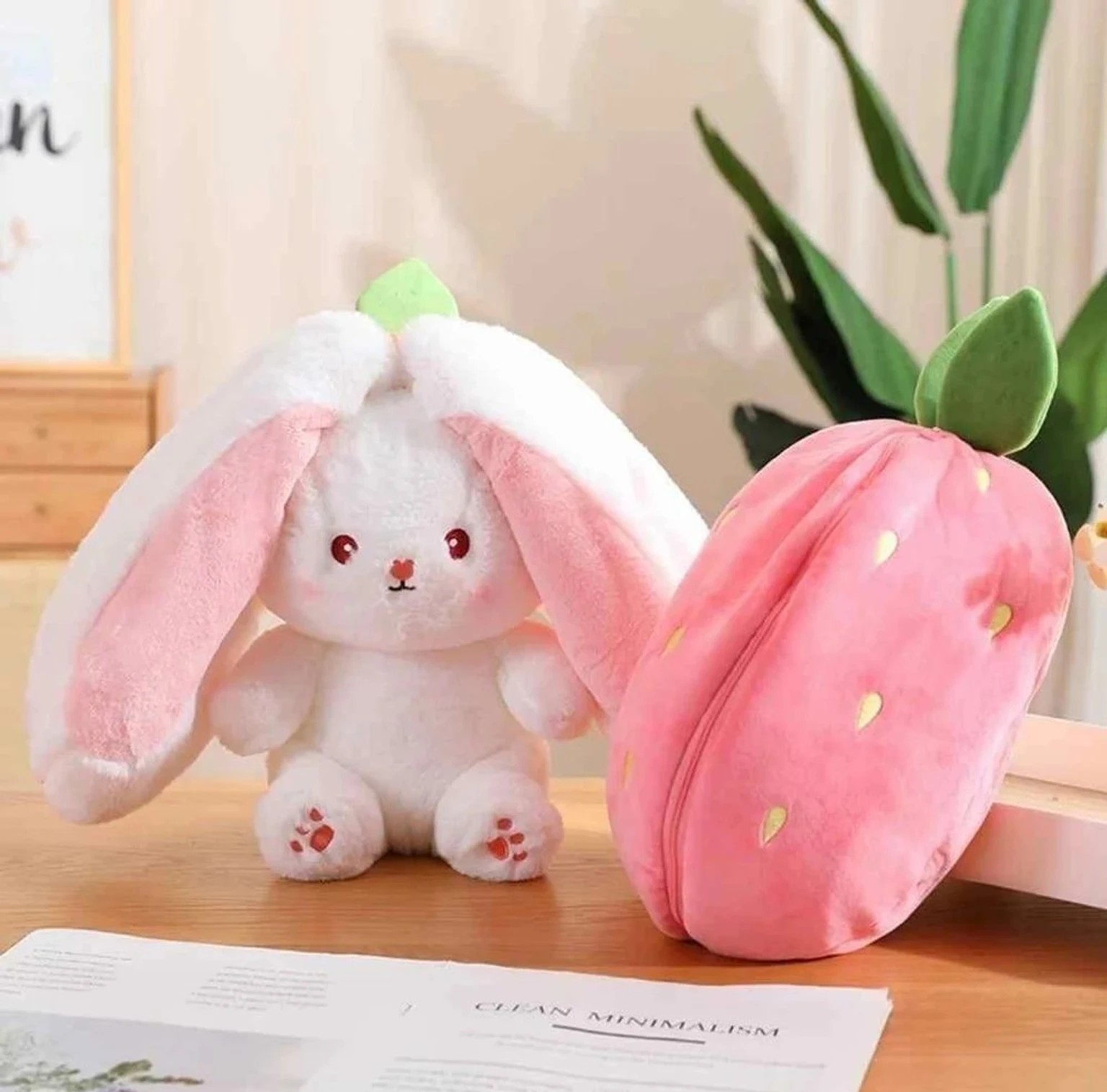 Strawberry plush soft toy (PACK OF 1)