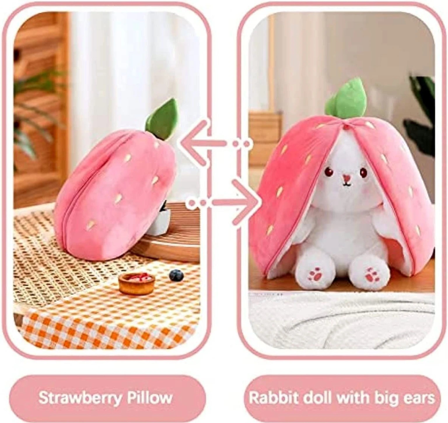 Strawberry plush soft toy (PACK OF 1)