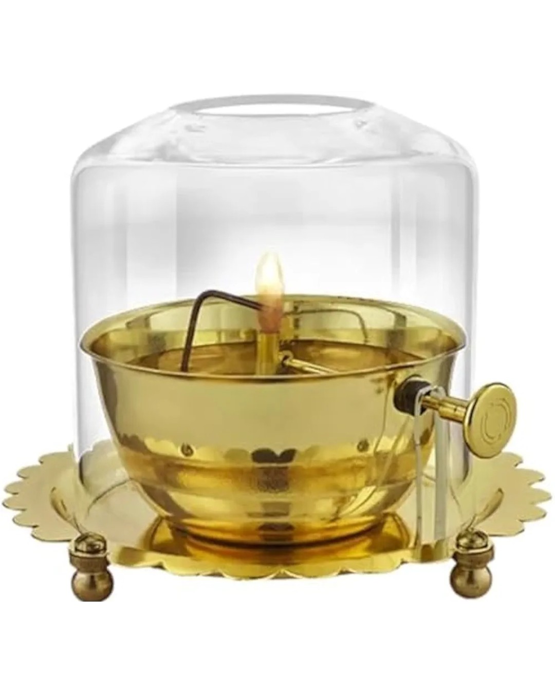 Brass akhand jhoti diya( pack of 1 )