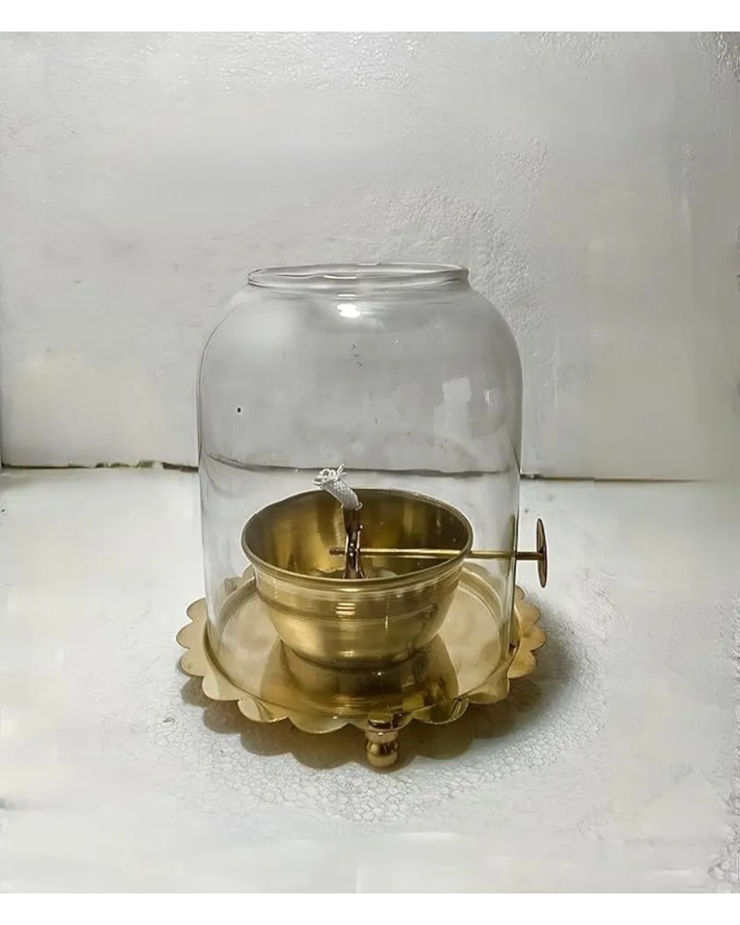 Brass akhand jhoti diya( pack of 1 )