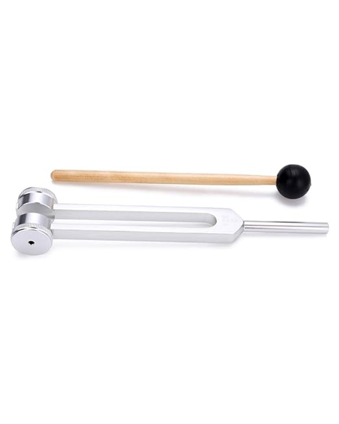 Tuning Fork 128 Hz, C-128 Frequency Aluminum Alloy Medical Non-Magnetic Tuning Fork for Healing with Taylor Percussion Hammer Mallet (PACK OF 1)