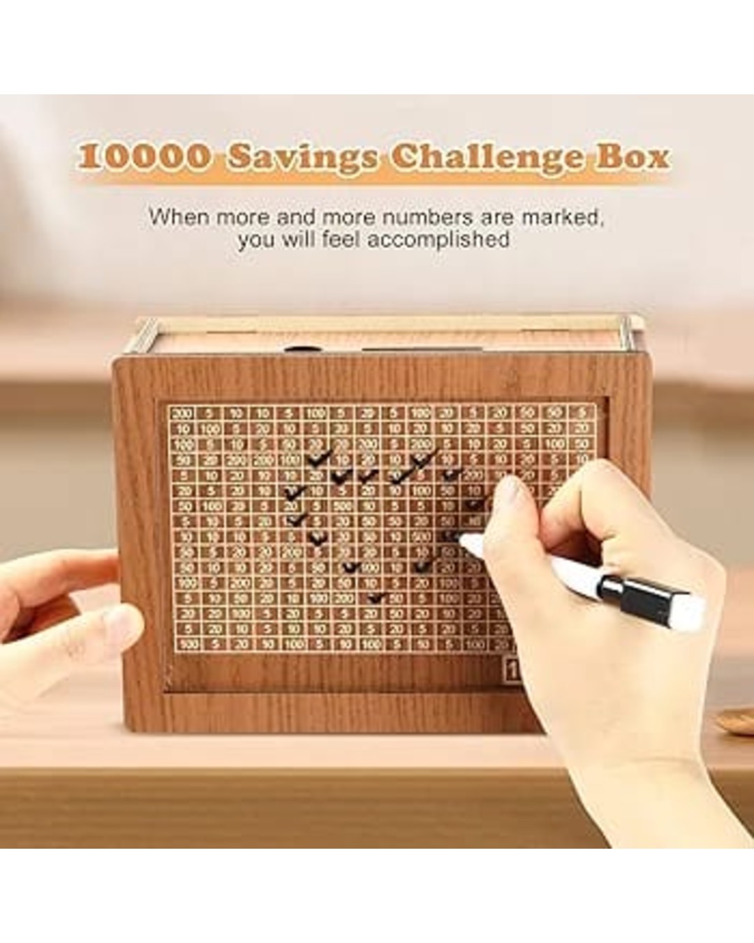 Wooden money saving box(pack of 2)
