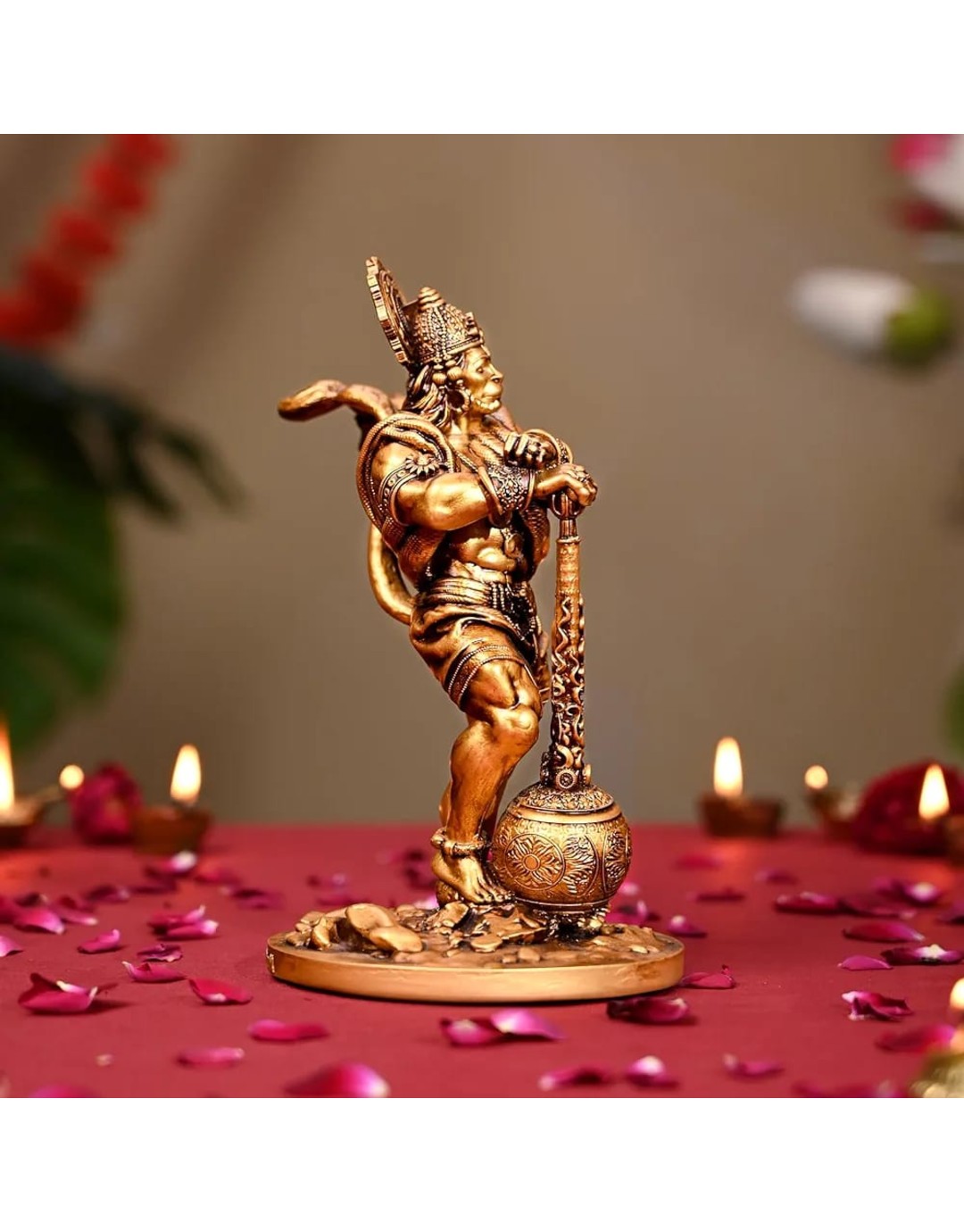 {"en":"A&S Ventures Elegant Lord Hanuman Statue for Car Dashboard | Bahubali Hanuman Murti for Puja Room, Office Desk, and Gifting | Diwali Special Showpiece Bahubali Hnauman Idol( pack of 1)