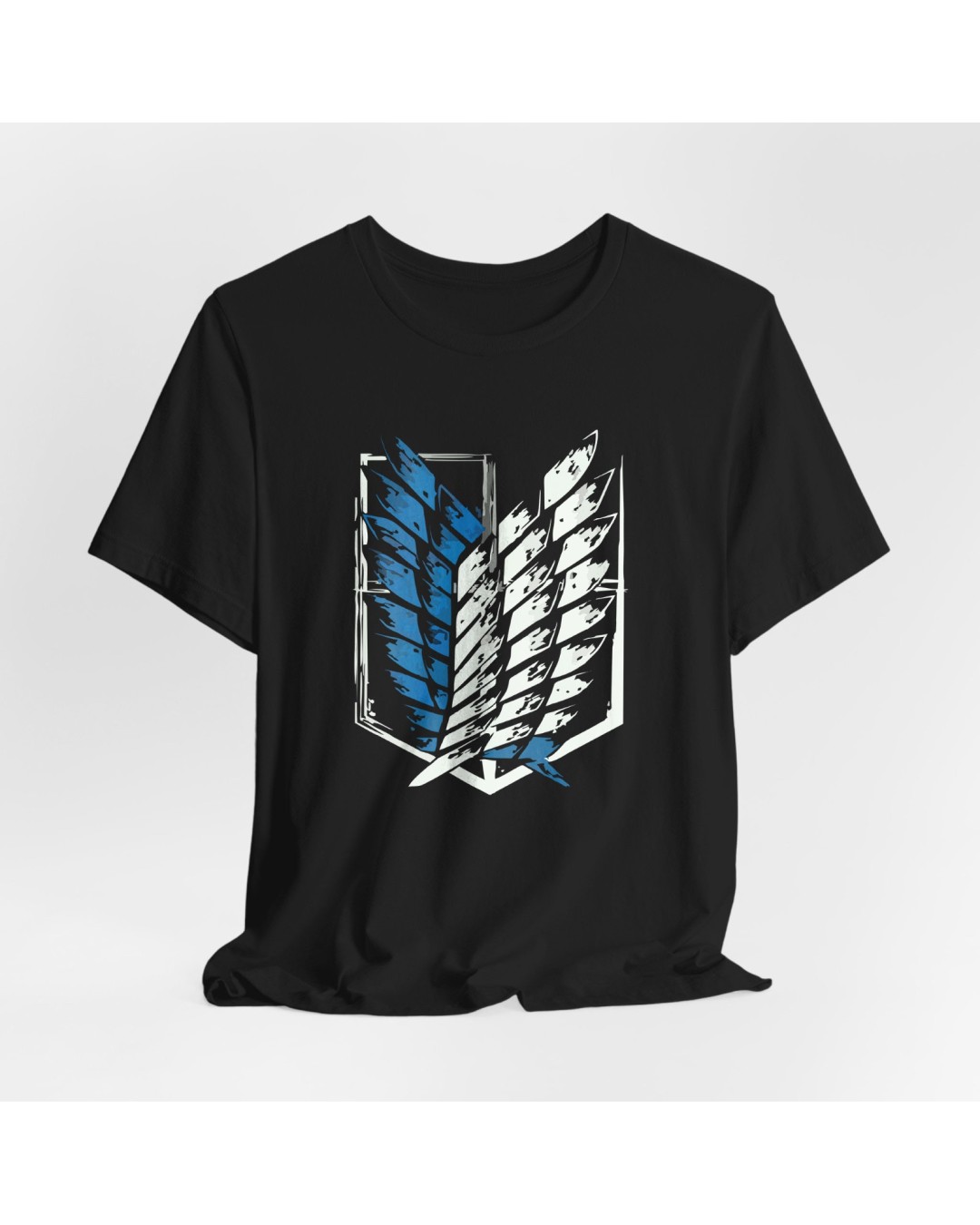 Men’s Black Graphic Printed T-Shirt – Wing Logo Design Tee( pack of 1)