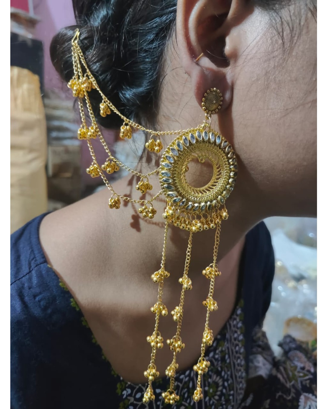 Contemporary Jhumkas Earrings (pack of 1)