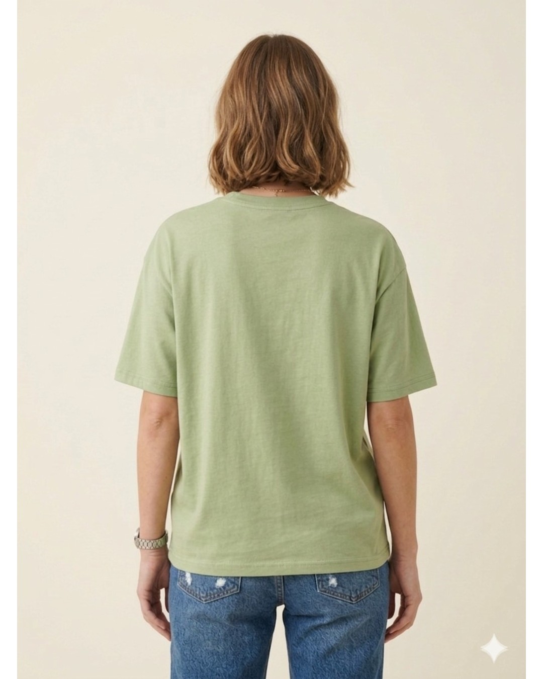 Women’s Oversized T-Shirt – Solid Casual Basic Tee (pack of 1)