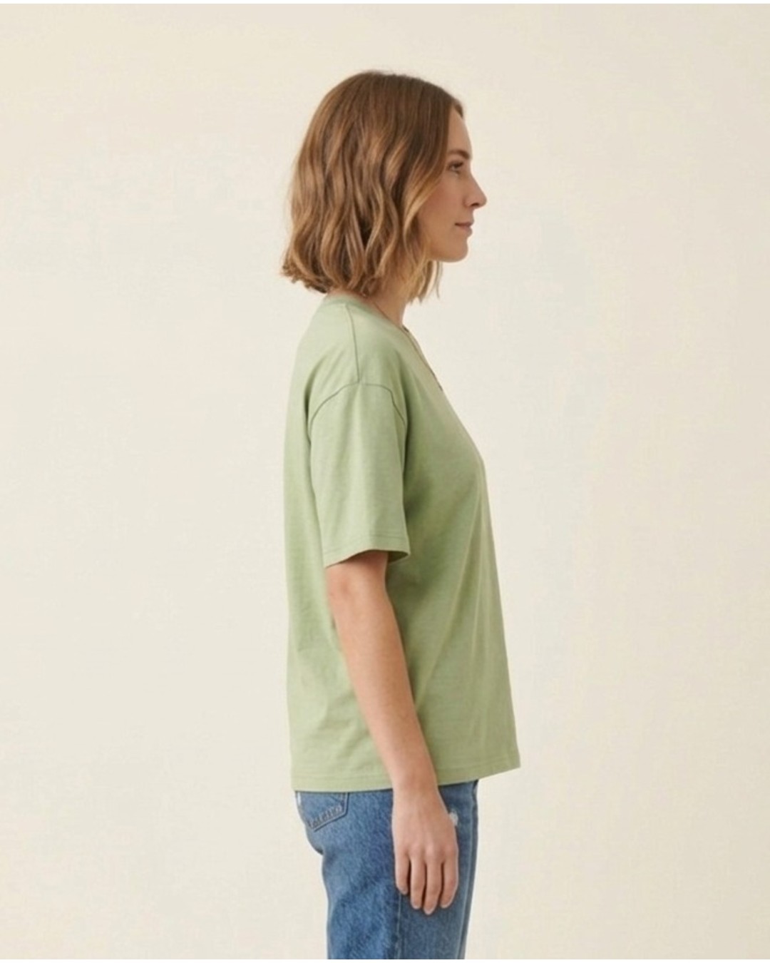 Women’s Oversized T-Shirt – Solid Casual Basic Tee (pack of 1)