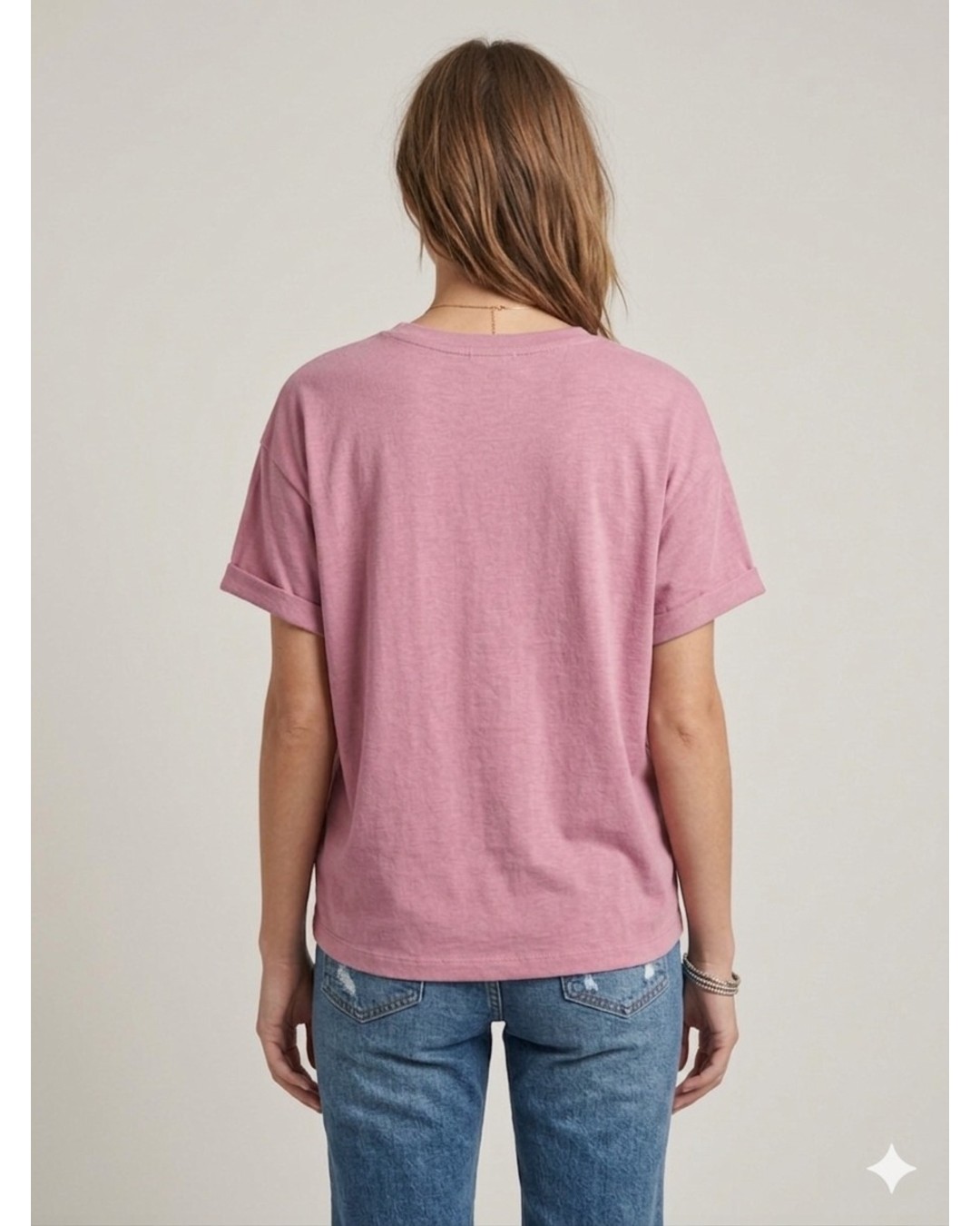 Women’s Oversized T-Shirt – Solid Casual Basic Tee (pack of 1)