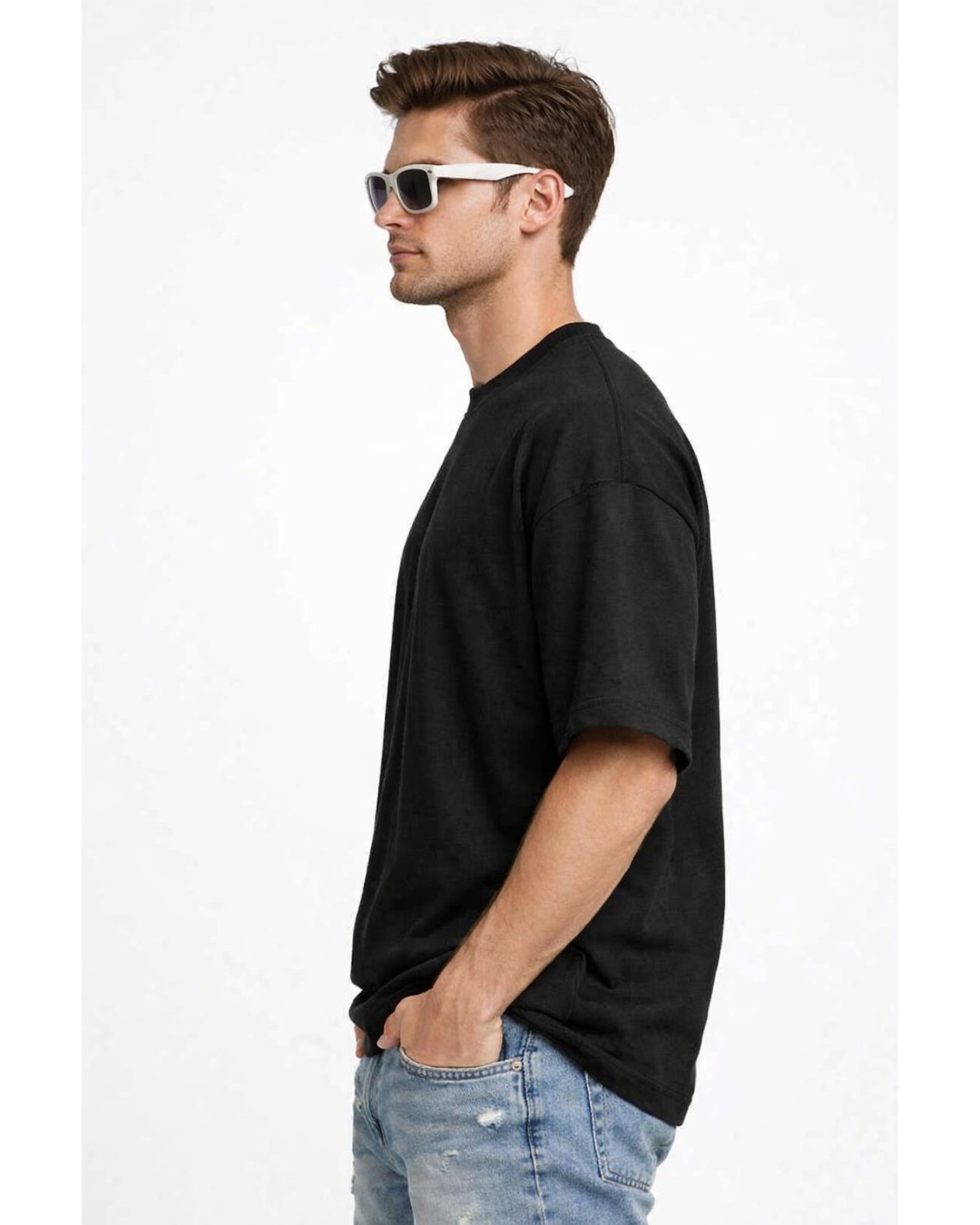 Men’s “Balance” Printed T-Shirt – Minimal Typography Oversized Tee (pack of 1)