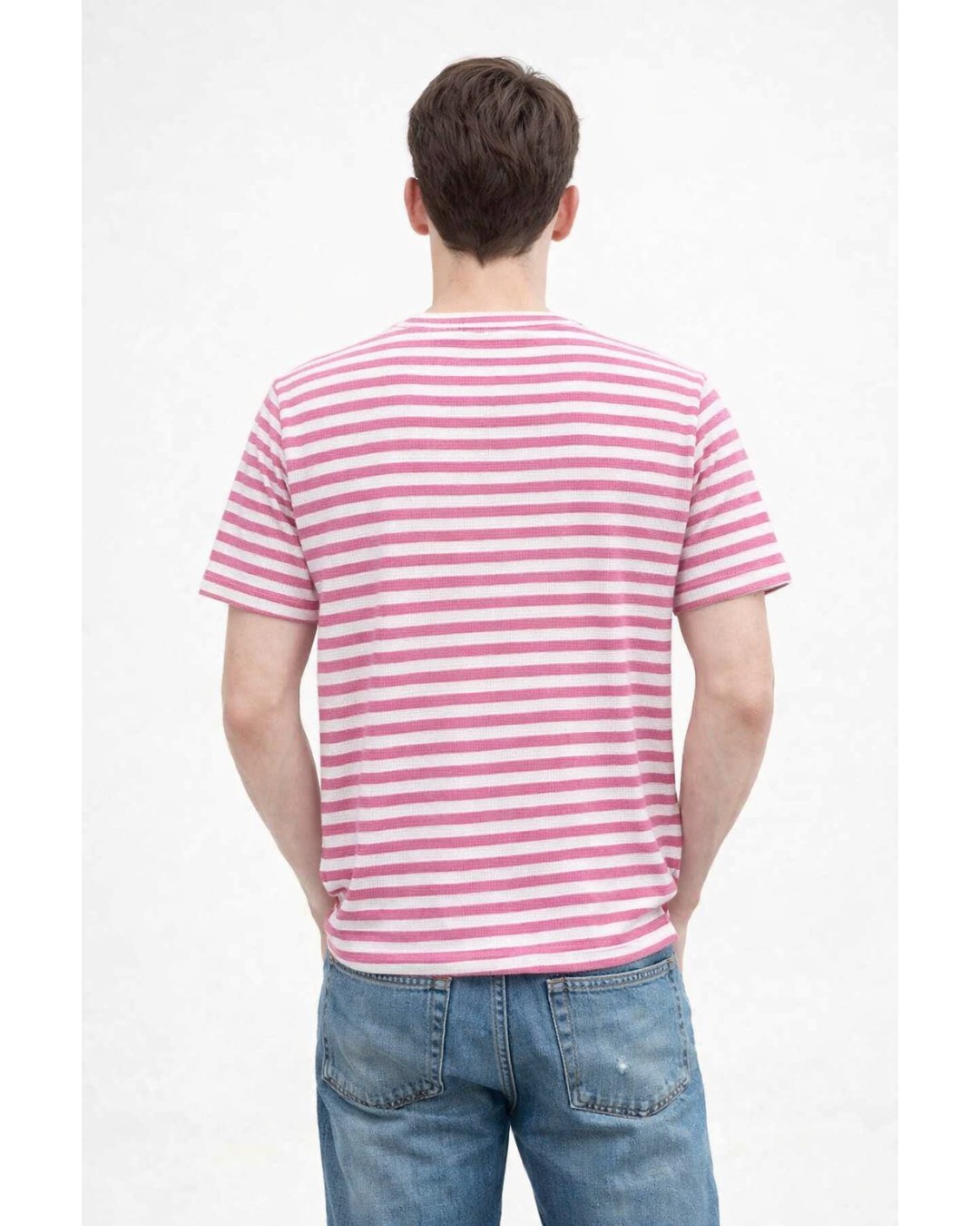 Men’s Striped T-Shirt – Casual Horizontal Stripe Tee (pack of 1)
