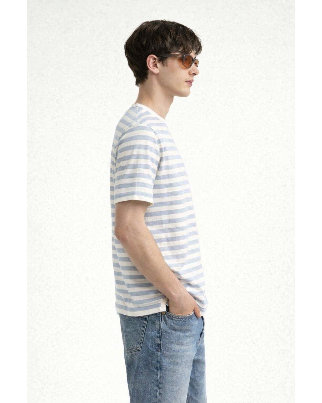 Men’s Striped T-Shirt – Casual Horizontal Stripe Tee (pack of 1)