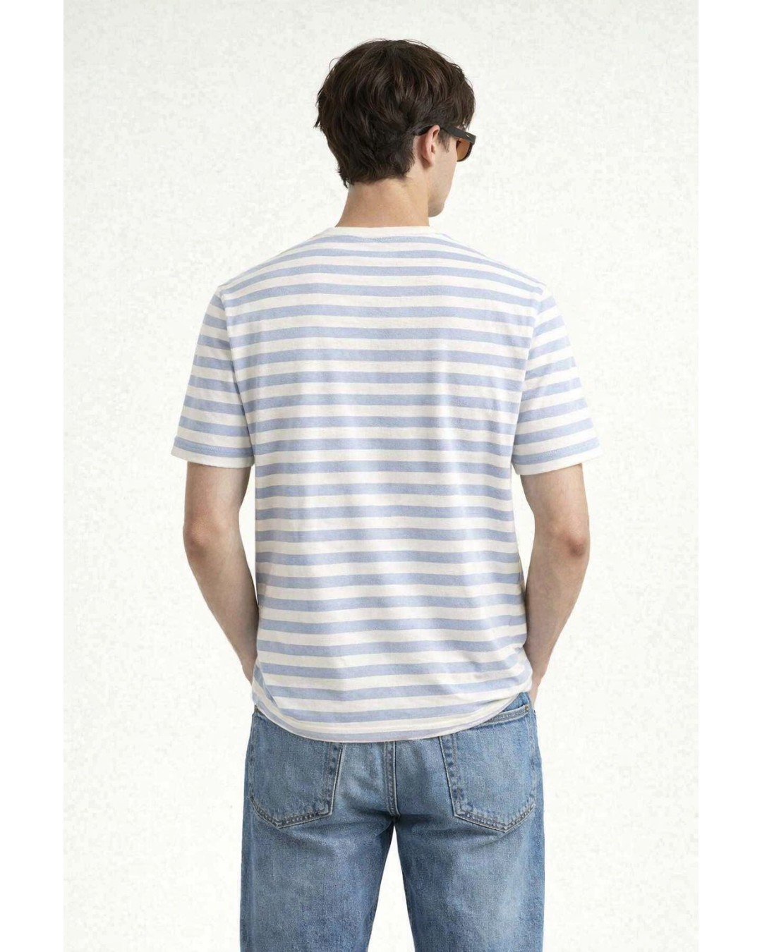 Men’s Striped T-Shirt – Casual Horizontal Stripe Tee (pack of 1)