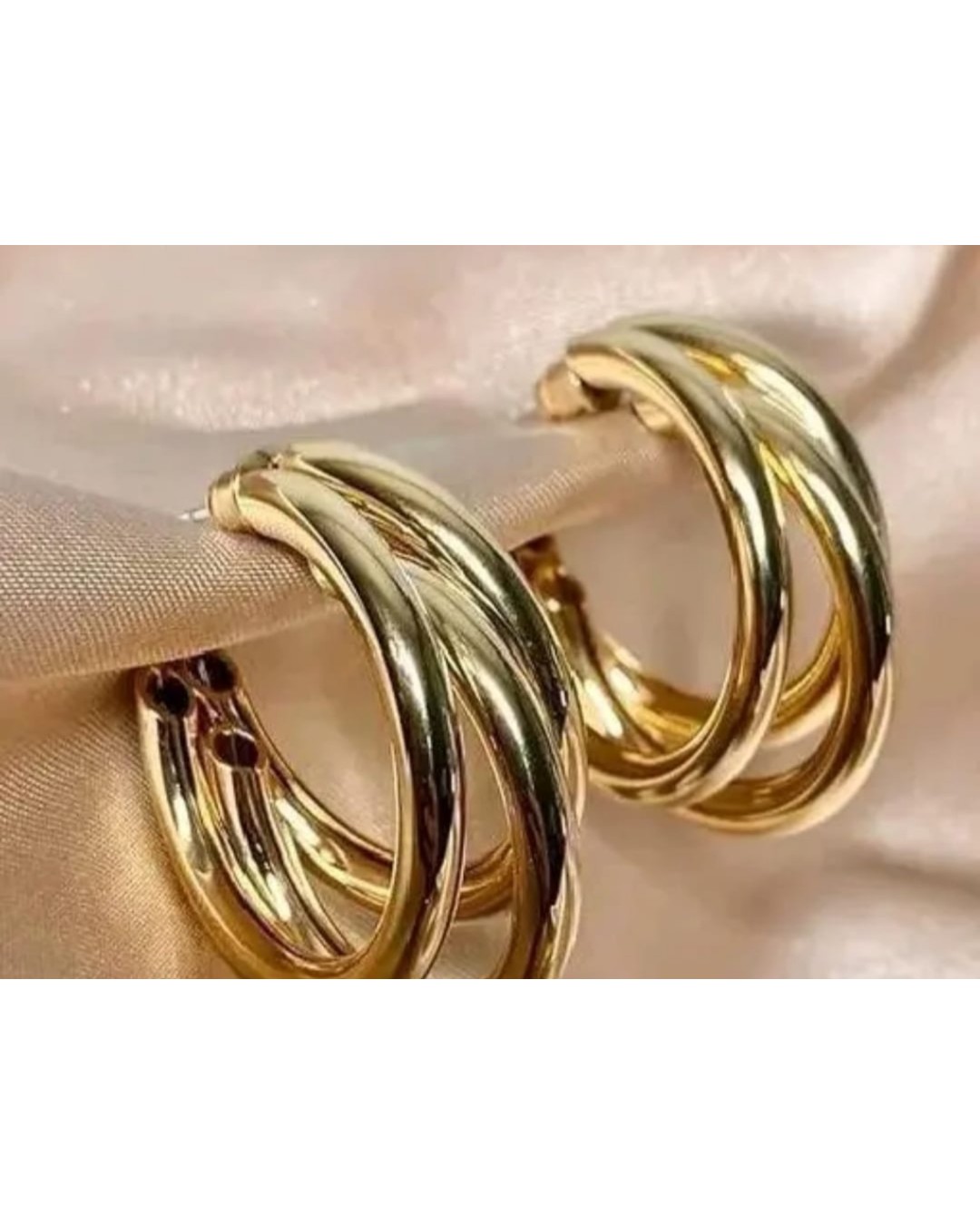 Korean Gold Plated Hoops (pack of 1)