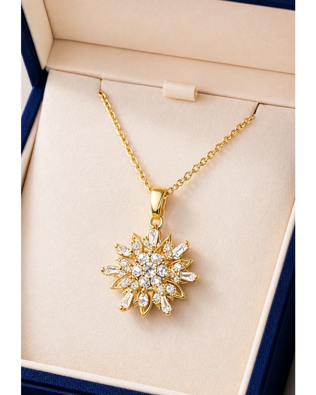 Gold Pendent Necklace (Pack of 1)