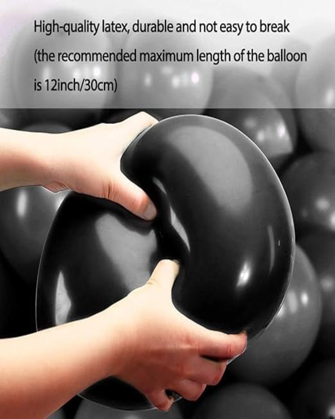 AMG HUB Latex Balloons Pack for Birthday, Party & Event Decoration | Thick Helium & Air Fill Balloons | Matte Finish Celebration Balloons (Red & Black, Pack of 50)