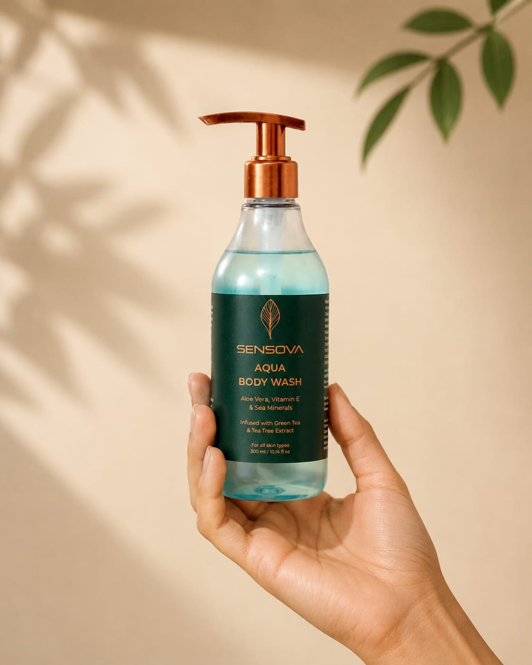 Sensova Aqua Body Care Combo Pack – Aqua Body Wash & Nourishing Body Lotion