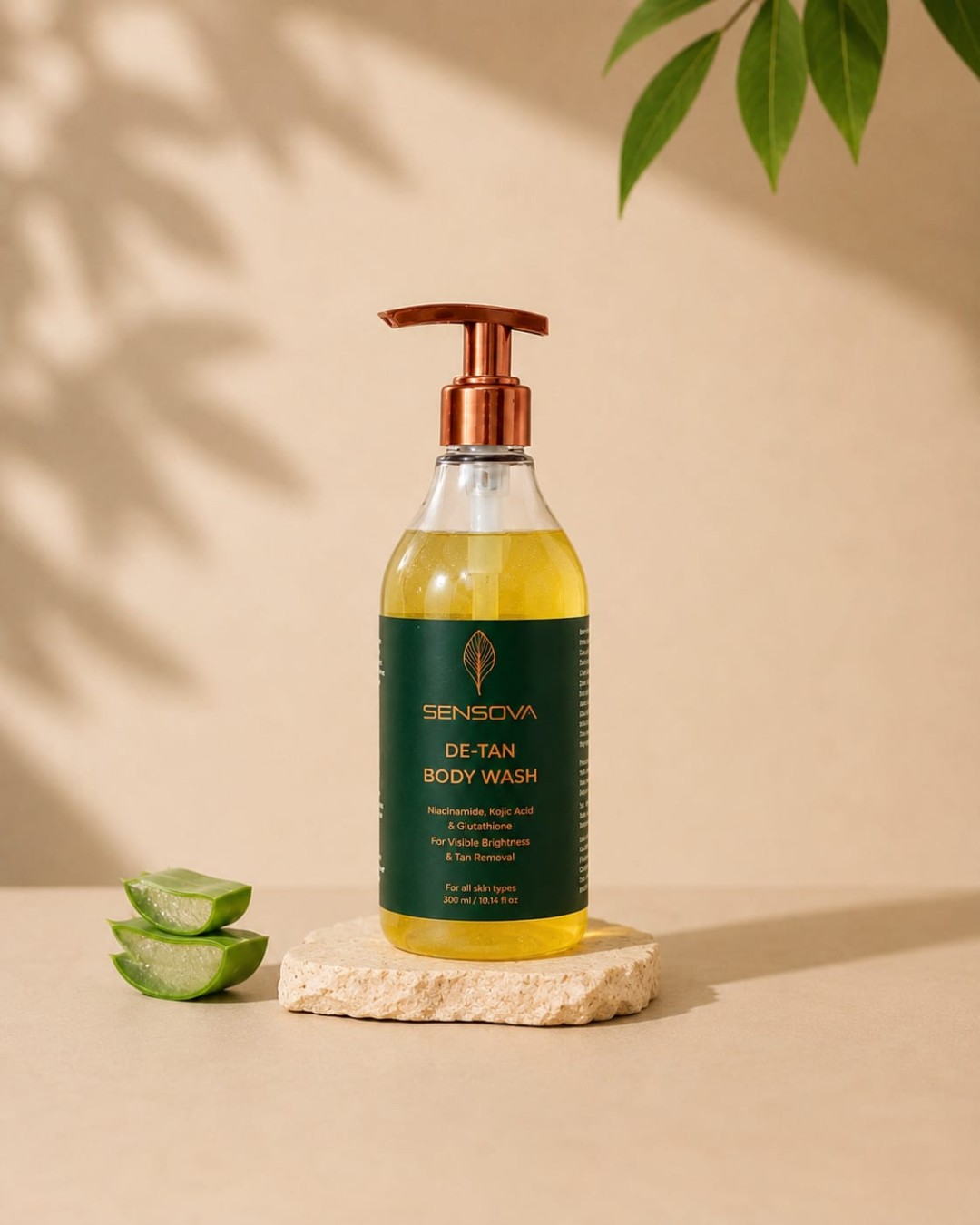 Sensova Premium Body Care Combo Pack – Aqua Body Wash, De-Tan Body Wash & Nourishing Body Lotion