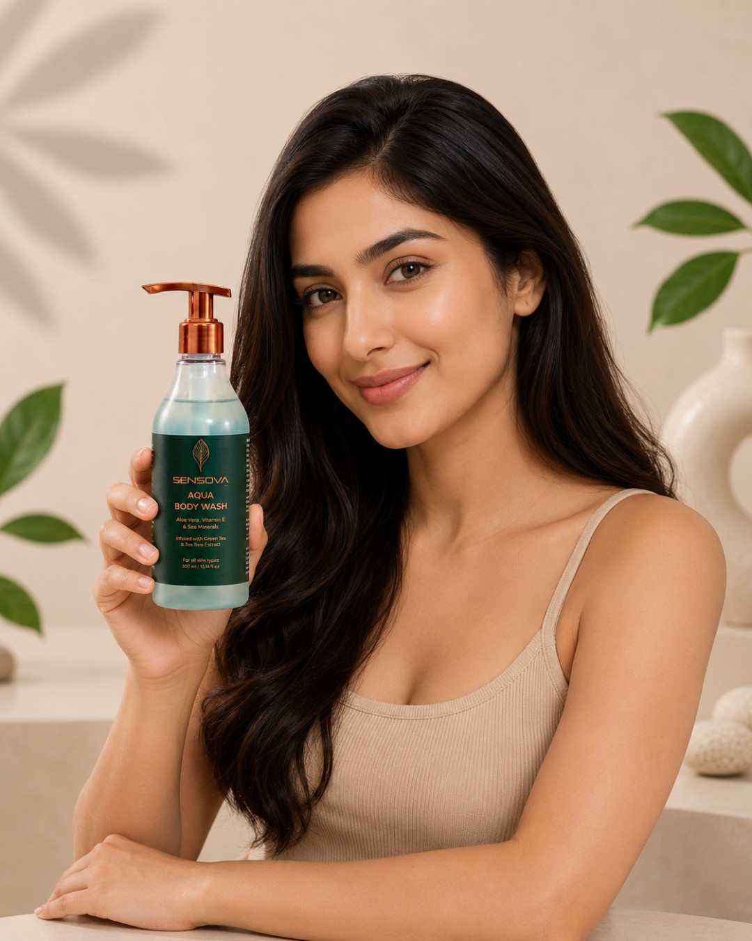 Sensova Aqua Body Wash with Aloe Vera, Vitamin E & Sea Minerals (Pack of 1)