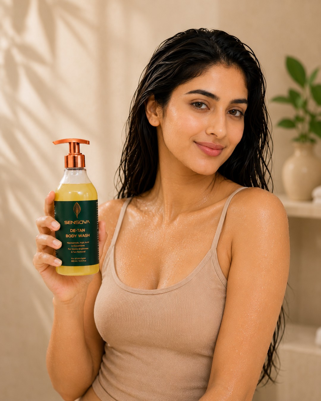 Sensova De-Tan Body Wash Twin Pack with Niacinamide, Kojic Acid & Glutathione (Pack of 2)
