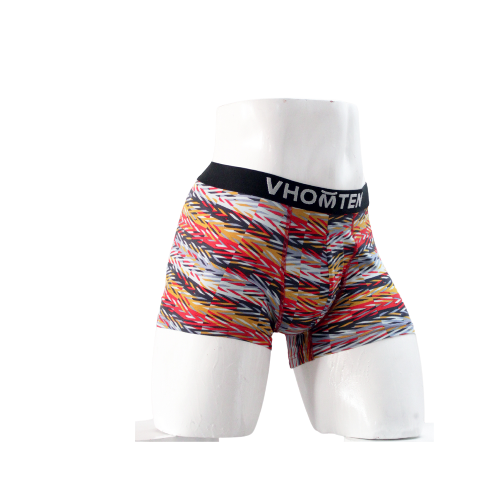 Vhomten Men's Printed Multicolour Underwear / Trunks (Pack of 3)